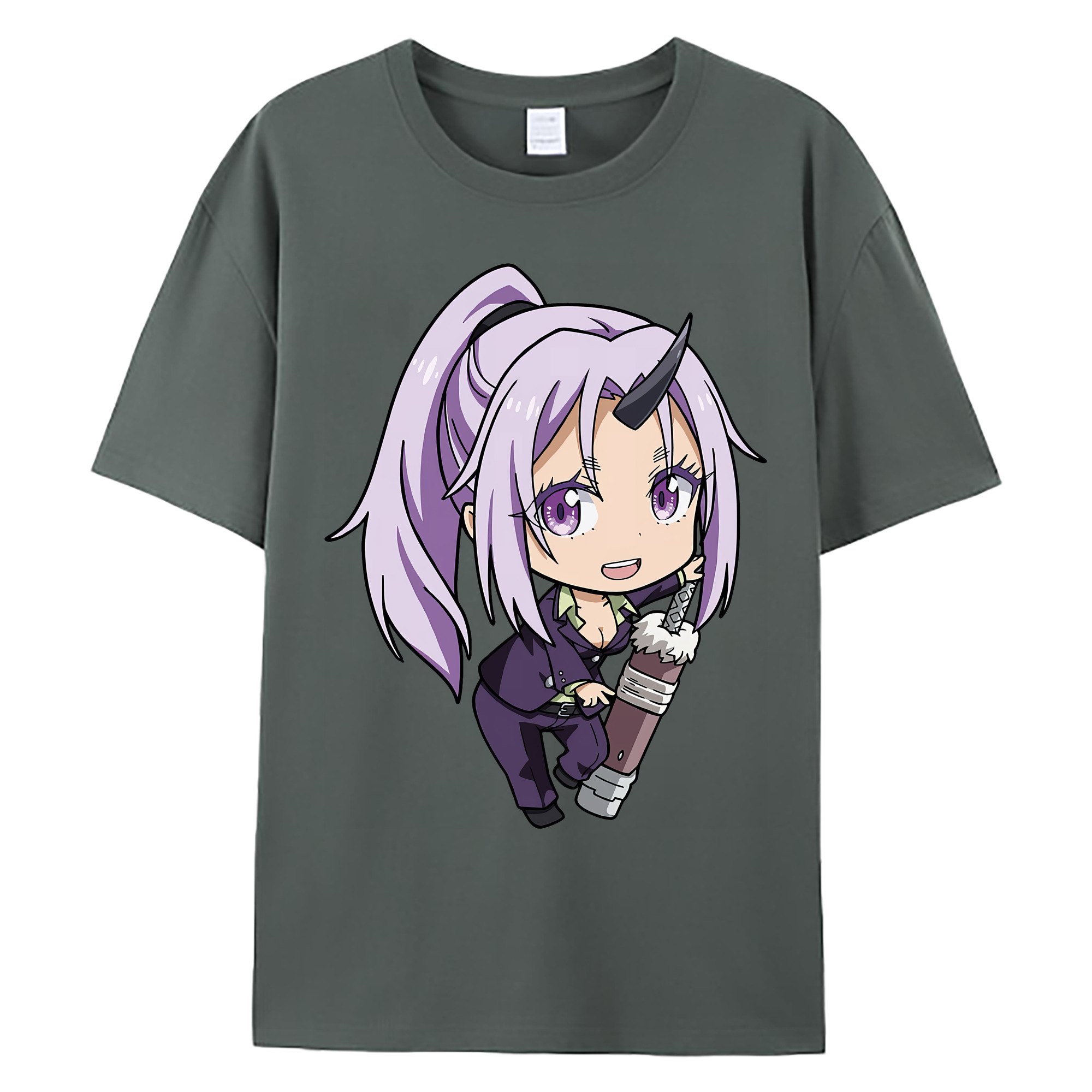 （画像用） 転スラ Regarding Reincarnated to Slime 綿100％ メンズ半袖Tシャツ｜肌触りやわらか＆通気性